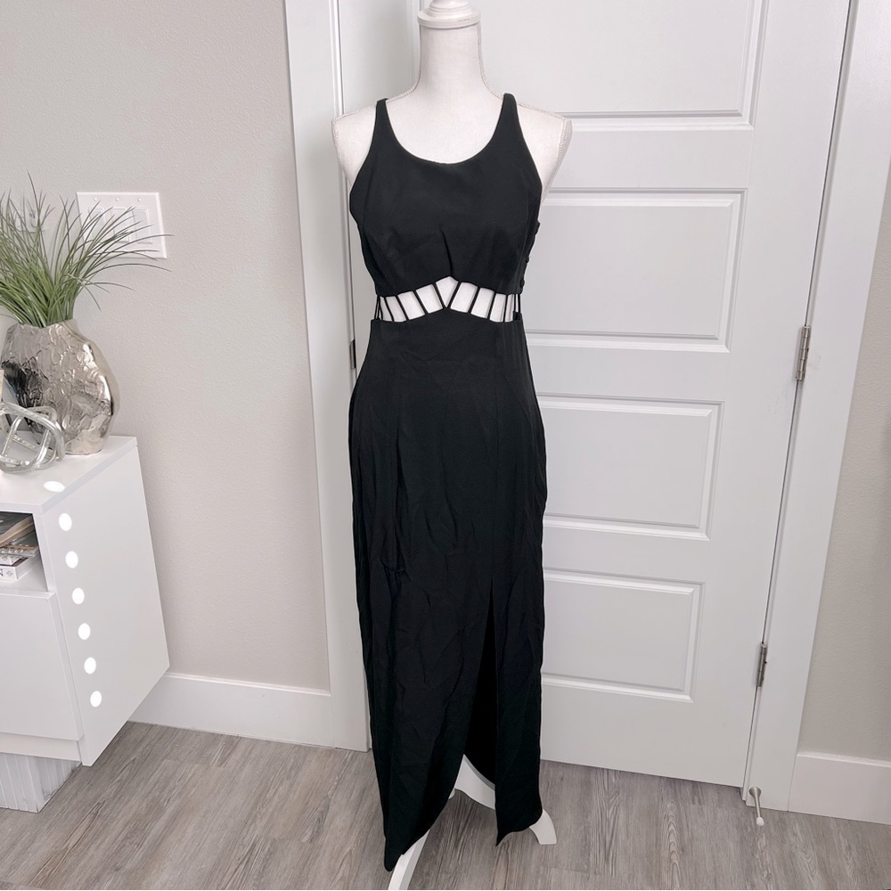 Long Black Dress, Cutout Dress, Short Sleeve Maxi, Black Maxi Dress, Beach Dress